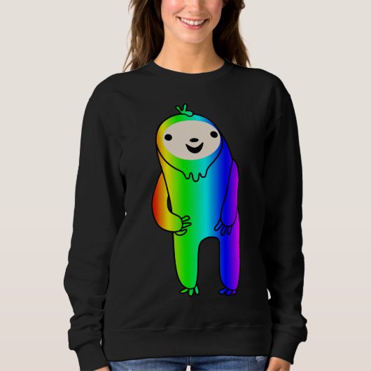 Sweatshirt Paroi arc-en-ciel excitée (Devant)