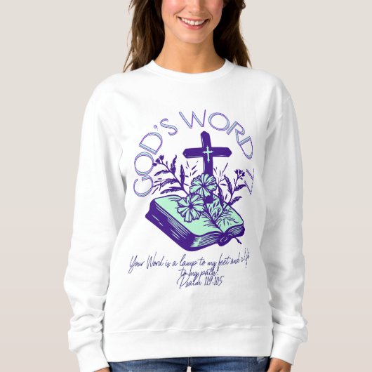 Sweatshirt Parole de Dieu 77 Psaume Écriture (Devant)
