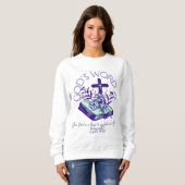 Sweatshirt Parole de Dieu 77 Psaume Écriture (Devant entier)