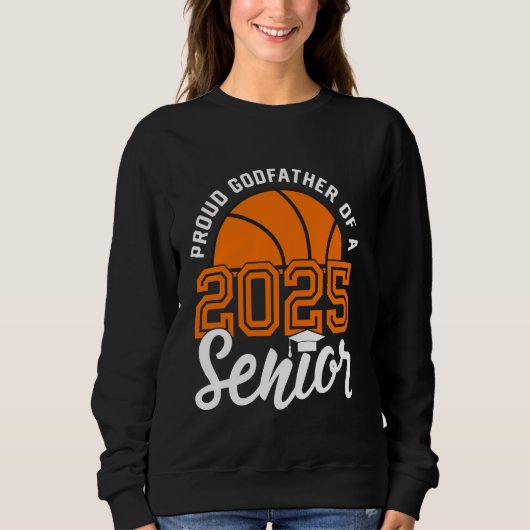 Sweatshirt Parrain D'Une Classe Supérieure De Basket-Ball (Devant)