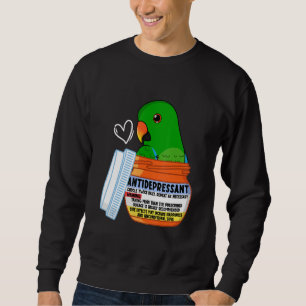 Sweatshirt Parrot Antidépresseur Ier Eclectus Homme