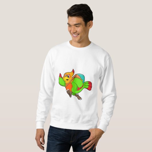 Sweatshirt Parrot as Hiker (Devant entier)