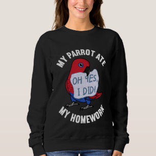 Sweatshirt Parrot Ate Ma Maison I Eclectus Femme