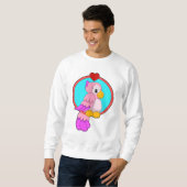Sweatshirt Parrot au coeur (Devant entier)