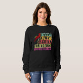 Sweatshirt parrot bird  quote dad mom 3 (Devant entier)