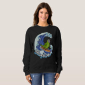 Sweatshirt Parrot de surf I Dusky dirigé Conure (Devant entier)