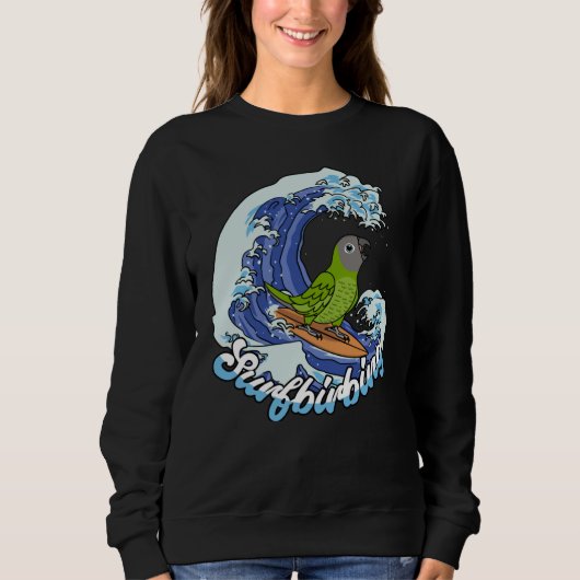 Sweatshirt Parrot de surf I Dusky dirigé Conure (Devant)