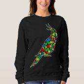 Sweatshirt Parrot Funny Puzzle Animaux Sensibilisation sur l' (Devant)