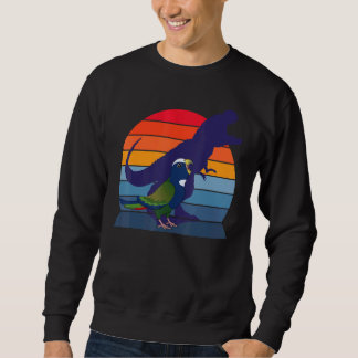 Sweatshirt Parrot I Tyrannosaurus Rex I Screaming White cappe