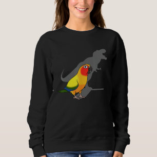 Sweatshirt Parrot mignon, Mèmes d'oiseaux, Drôle T-Rex Sun