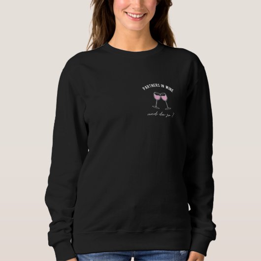 Sweatshirt Partenaires Du Wine Verre Vin Festival Dit (Devant)