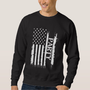 Sweatshirt Parti États-Unis déprimé par le drapeau américain