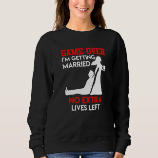 Sweatshirt Partie finie enterrement de vie de garçon marié m