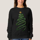 Sweatshirt Parties scintillant festive Arbre de Noël Design C (Devant)
