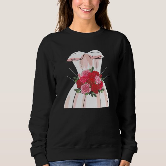 Sweatshirt Party Wedding Dress for Marriage Bridal Shower (Devant)