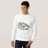 Sweatshirt Pas aujourd'hui Cat (Devant entier)