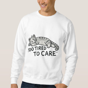 Sweatshirt Pas aujourd'hui Cat