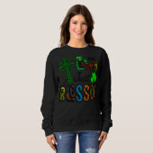 Sweatshirt Pas chanceux juste béni, Saint Patrick's Day Chris (Devant entier)