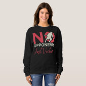 Sweatshirt Pas d'adversaires juste Victimes Lacrosse Player (Devant entier)