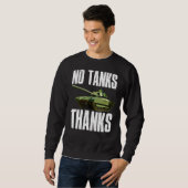 Sweatshirt Pas de chars merci (Devant entier)