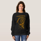 Sweatshirt Pas de dieux Pas de maîtres Satanic mal Baphomet T (Devant entier)