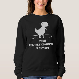 Sweatshirt Pas de jeu de dinosaures Internet