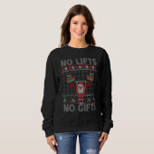 Sweatshirt Pas de Levers Pas de Noël Gym Ugly Santa 6 (Devant entier)