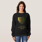 Sweatshirt Pas De Mémoire De Mon Lancer Disc Golf Blagues De (Devant entier)
