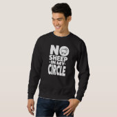 Sweatshirt Pas De Mouton Dans Mon Cercle (Devant entier)