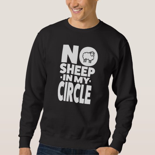 Sweatshirt Pas De Mouton Dans Mon Cercle (Devant)