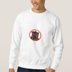 Sweatshirt Pas de rois aux États-Unis America Say No King Cla