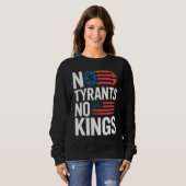 Sweatshirt Pas de tyrans, pas de rois / Mains hors de la prot (Devant entier)