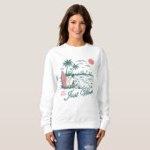 Sweatshirt Pas de Wifi Juste des Vagues (Devant entier)