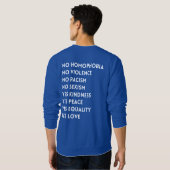 Sweatshirt Pas d'homophobie ni de violence (Dos entier)