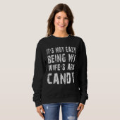 Sweatshirt Pas facile d'être ma femme's Arm Candy Cote (Devant entier)