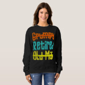 Sweatshirt Pas Grumpy Pas Un Vieux Homme Heureusement Retrait (Devant entier)