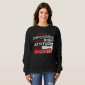 Sweatshirt Pas Impossible Attitude Marcheur de construction (Devant entier)