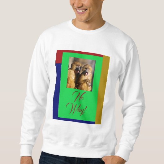 Sweatshirt Pas Possible ! T-Shirt Singe Abstrait (Devant)