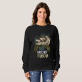Sweatshirt Pas Rapide Pas Furieux Mignonne Lazy Sleeping Funn (Devant entier)