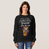 Sweatshirt Pas Suffisamment De Crayons Pour Vous Expliquer Po (Devant entier)