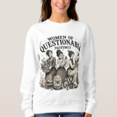 Sweatshirt Passe-temps douteux de féministes vintage (Devant)