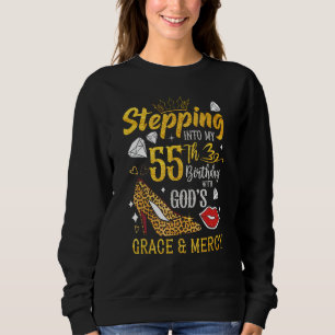 Sweatshirt Passez à mon 55e anniversaire avec la grâce de Die