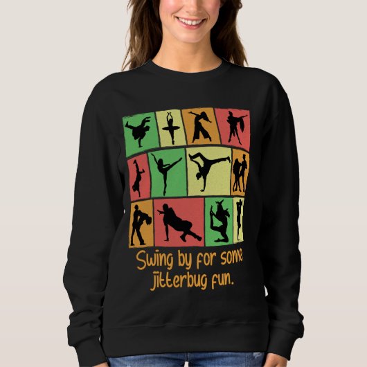 Sweatshirt Passez pour s'amuser un peu avec le Jitterbug humo (Devant)