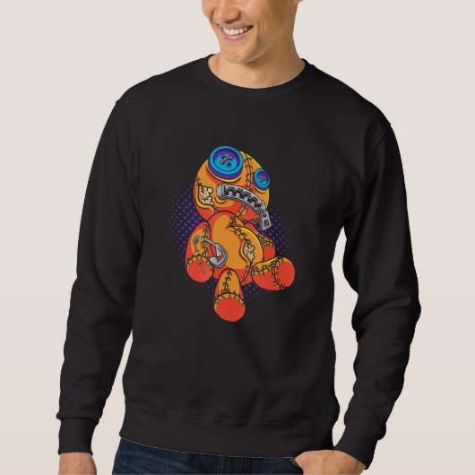 Sweatshirt Pastel Goth Cute Voodoo Poupée Ours Teddy (Devant)