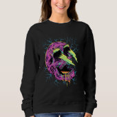 Sweatshirt Pastel Goth Lightning Skull Head Grunge Core Gothi (Devant)