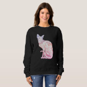Sweatshirt Pastel Goth Sphynx Chat Kitten Wicca Sorcière Tato (Devant entier)