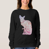 Sweatshirt Pastel Goth Sphynx Chat Kitten Wicca Sorcière Tato (Devant)