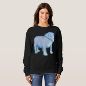 Sweatshirt Pastel Pitbull Blue (Devant entier)