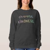 Sweatshirt Pastel Rainbow "Choose Kindness" (Devant)