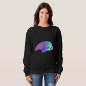 Sweatshirt Pastel Rainbow Sloth (Devant entier)